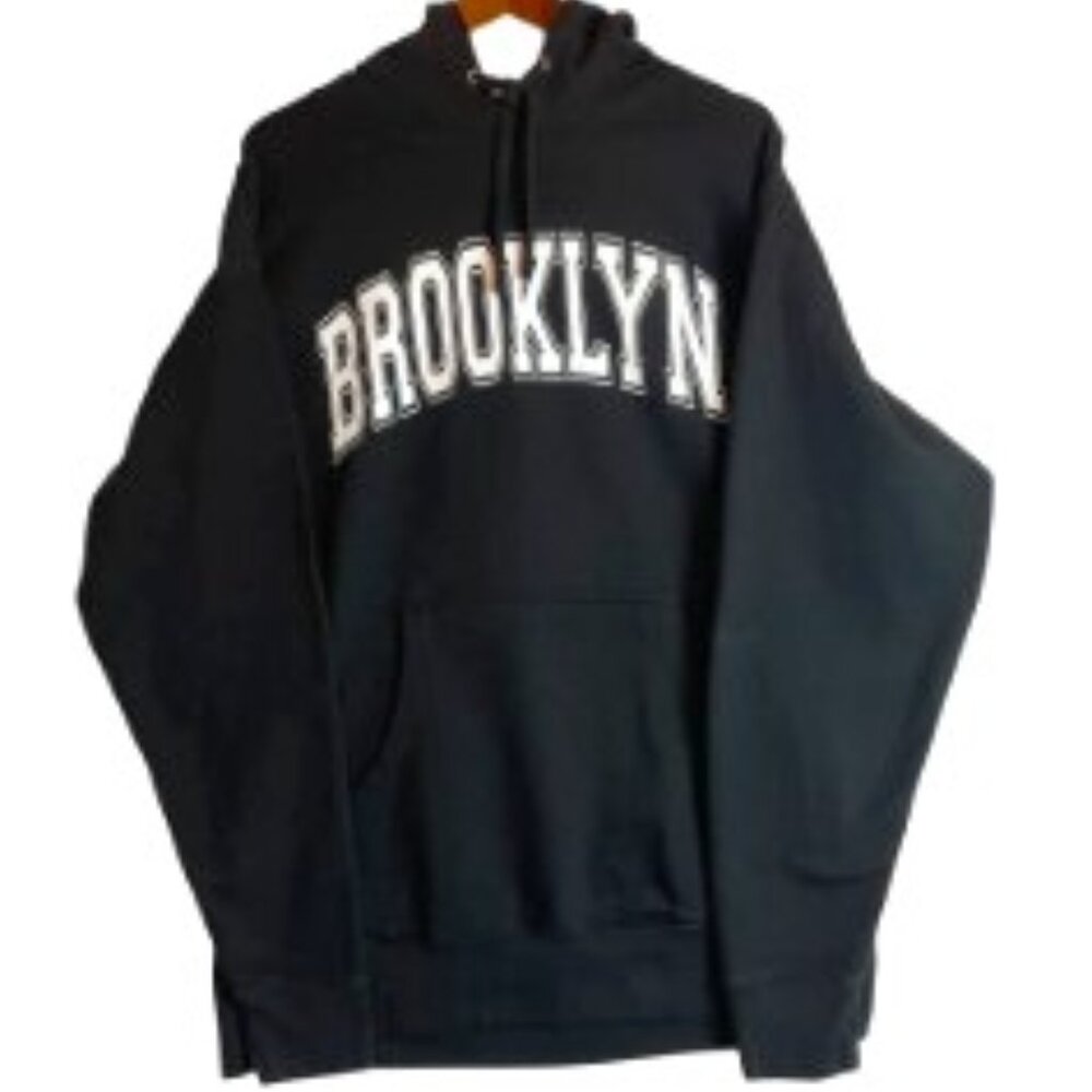 INDEPENDENT TRADING CO UNISEX BLACK LONG SLEEVE BROOKLYN HOODIE SIZE XL
